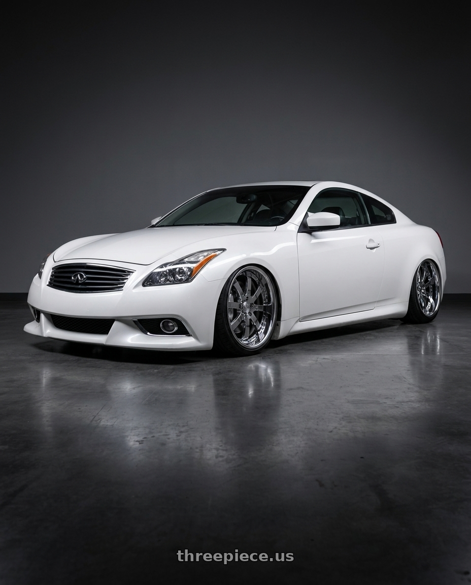 2013 infiniti g37s coupe ipl with Work Equip E10 5x114.3 20x10+42 r disk 3d Chrome wheels