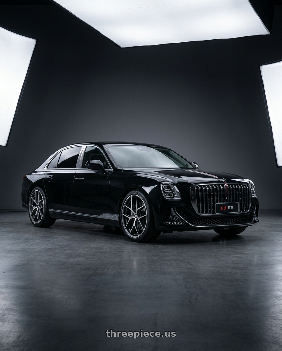 2024 HongQi GuoYa with BBS CC-R 5x114.3 20x9.0+32 Graphite w/ Diamond Cut Face wheels