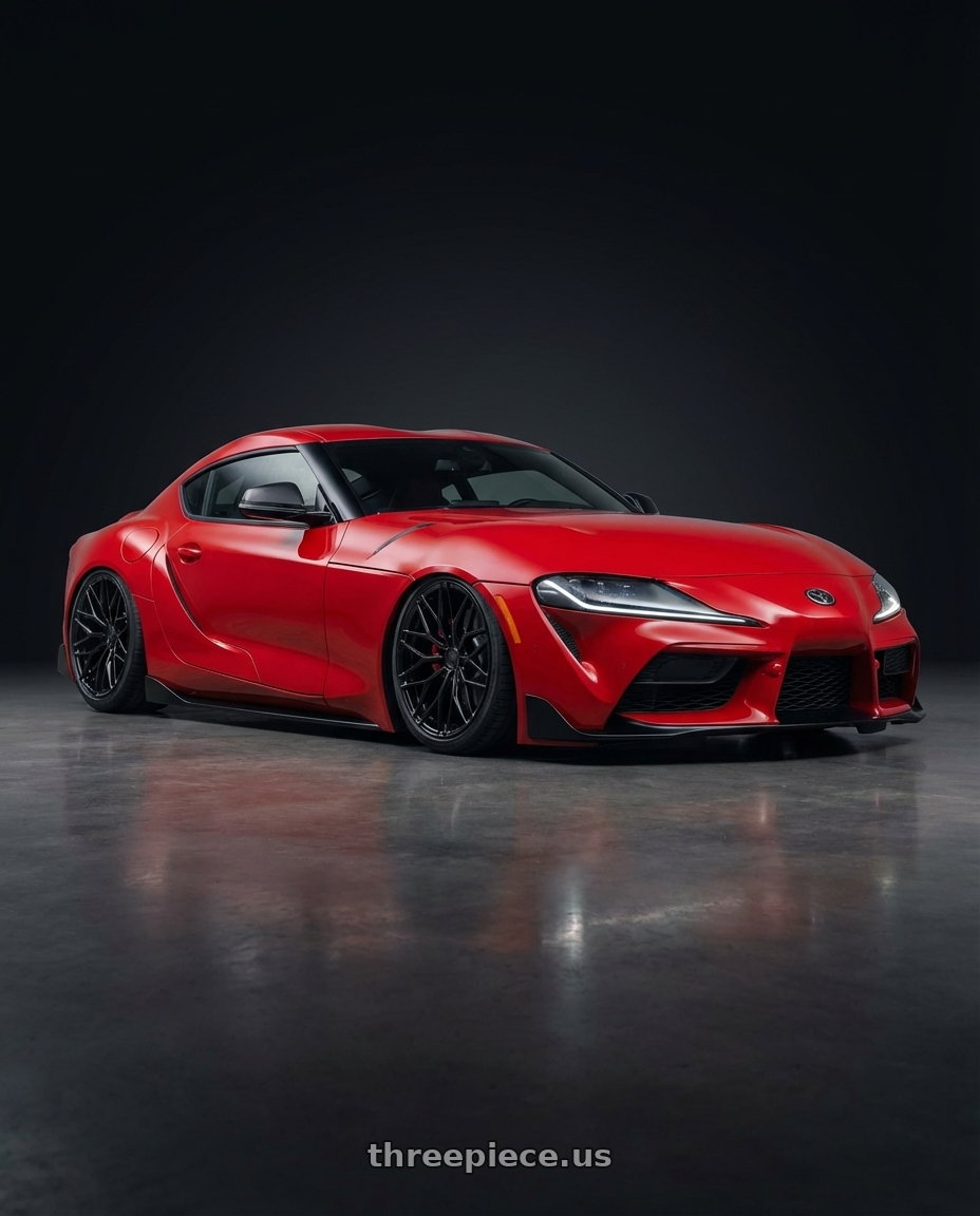 2023 Toyota GR Supra with Avant Garde Wheels M520R 5X112 19x8.5 +35 Gloss Black wheels