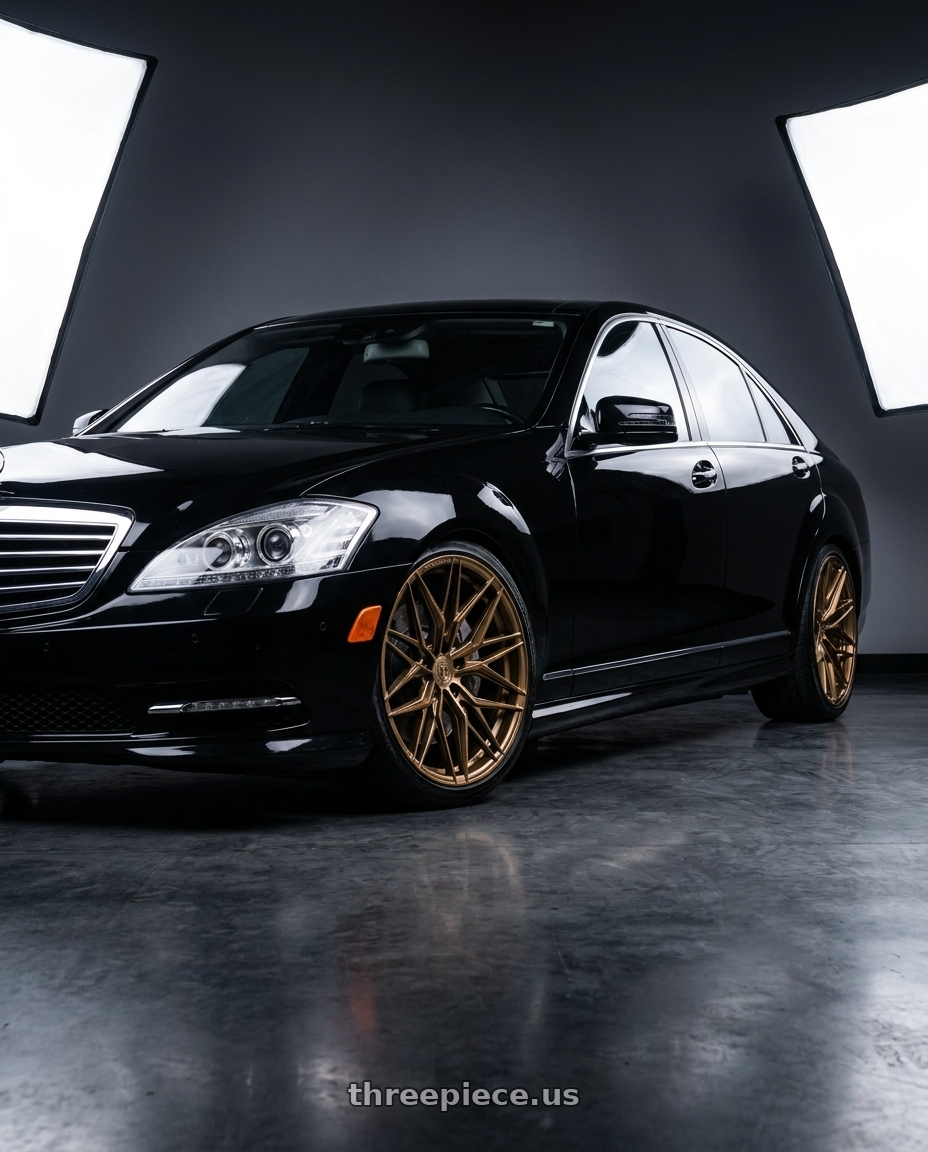 2010 Mercedes-Benz s550 with Rohana RFX17 5x112 19x8.5 +35 Gloss Bronze wheels