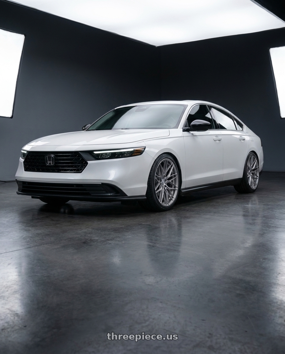 2026 Honda accord sport with Rohana RFX17 5x114 21x10.5 +38 Brushed Titanium wheels