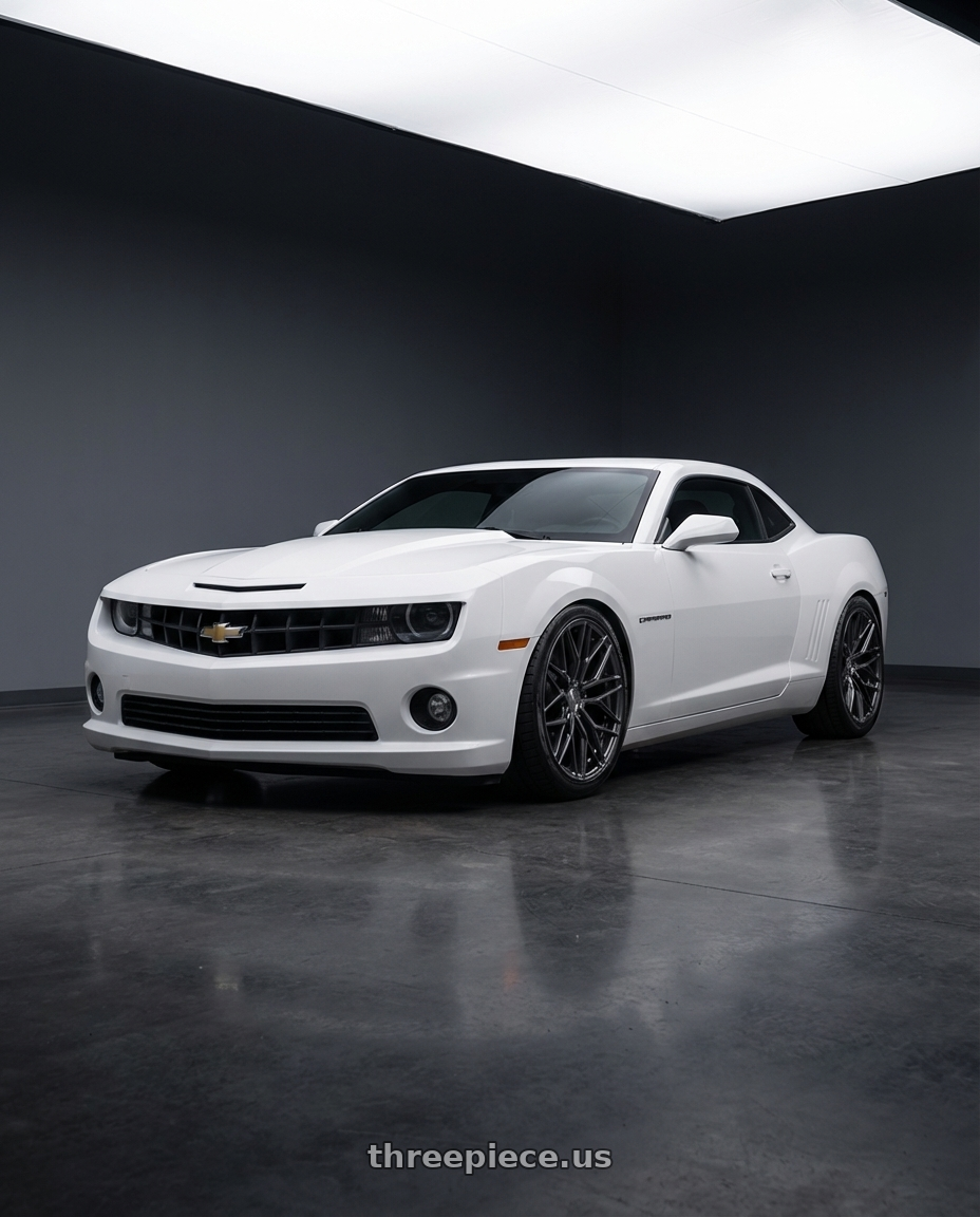 2014 Chevrolet Camaro 5th Gen with Avant Garde Wheels M520R 5X120 20x9 +38 Dark Graphite Metallic wheels