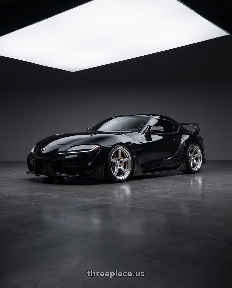2021 Toyota GR SUPRA with Work T5R 2P 5x112 20x10.5 +38 GT SILVER wheels