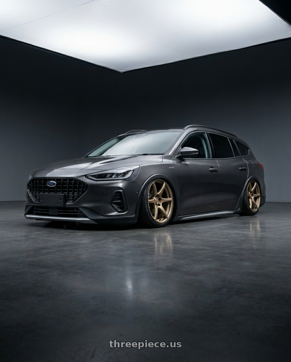 2023 Focus active wagon with Kansei K11B Tandem 5X108 18x8.5 35 Bronze wheels
