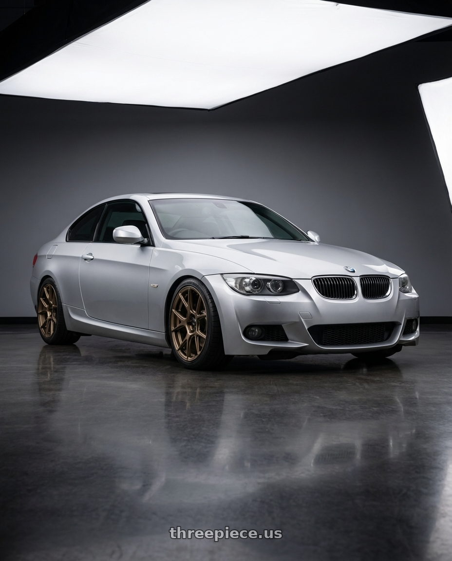 2012 BMW 3 Series E92 with Konig Ampliform 5x120 18x8.5+32 Gloss Bronze wheels