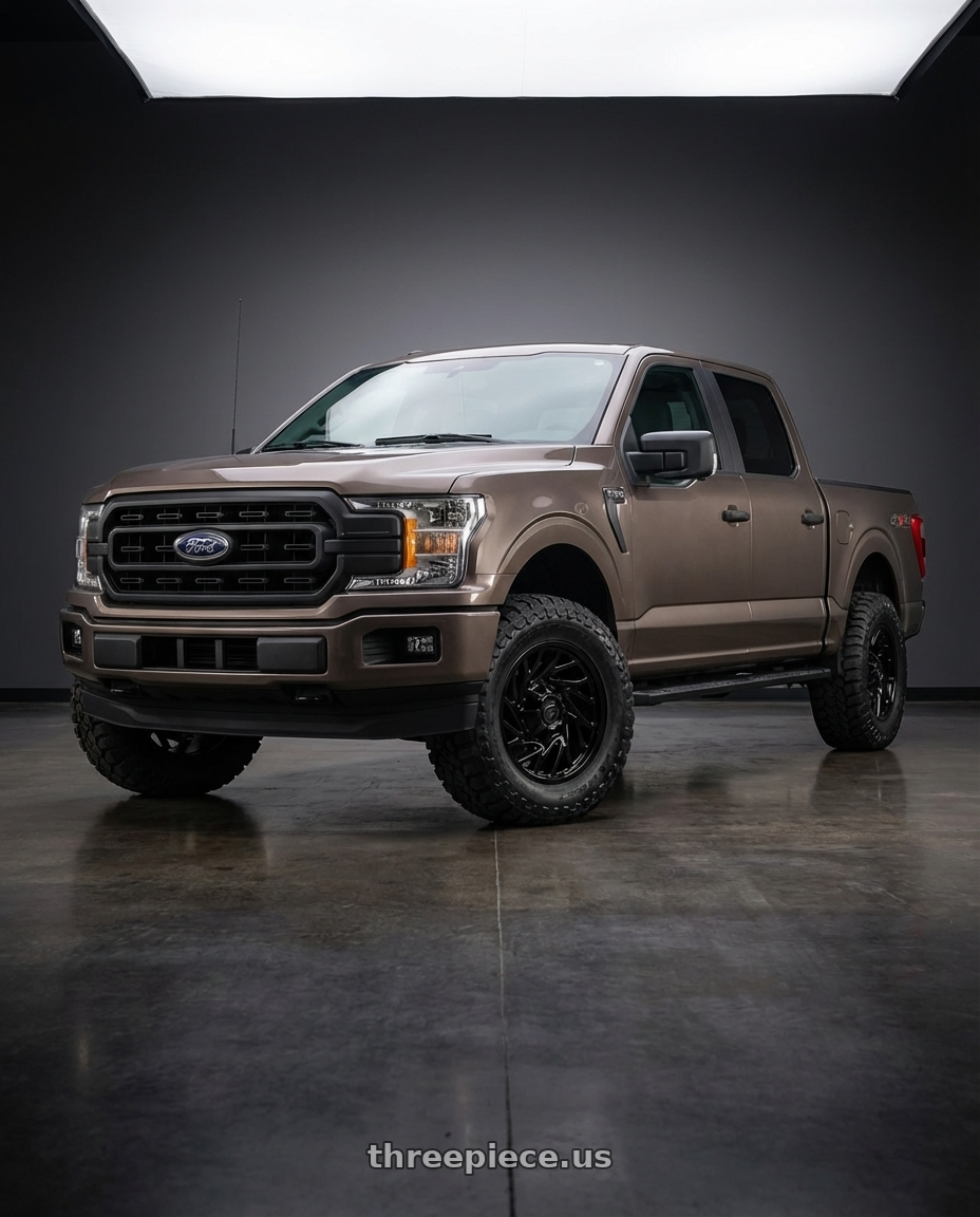 2019 Ford F-150 with Gear Off Road 769B 6X135/6x139.7 20x9 +18 Gloss Black wheels