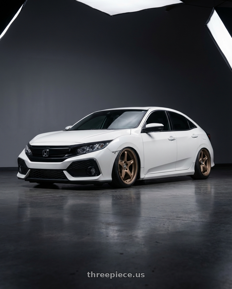 2024 Honda Civic with ESR Wheels APEX SERIES AP5 5x114.3 19x9.5 +22 Matte Bronze wheels