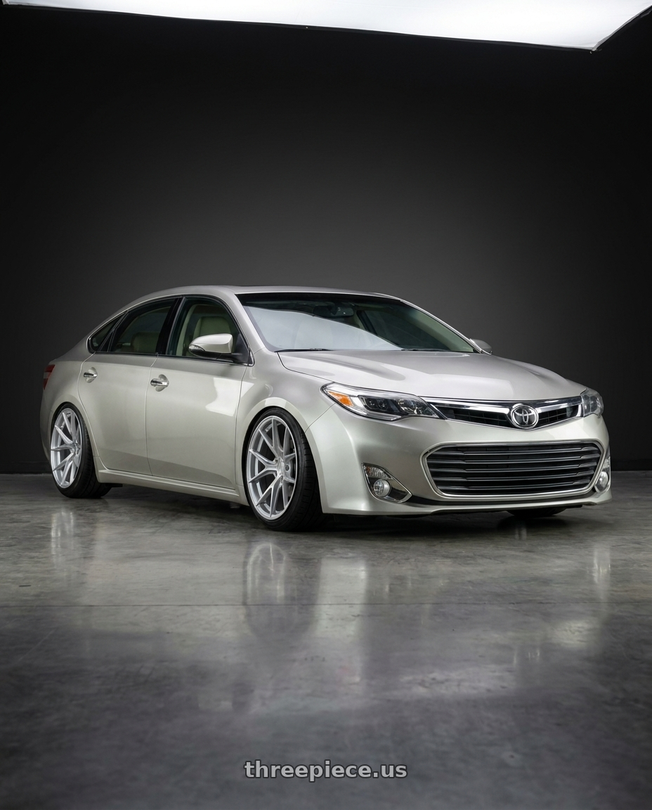 2013 toyota avalon with Aodhan AFF7 5x114.3 19x8.5+35 Gloss Silver Machined Face wheels