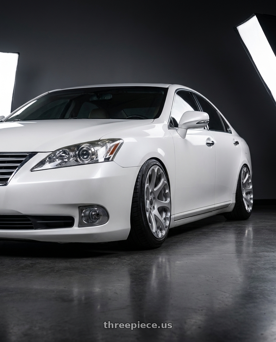 2012 Lexus es 350 with Heritage Wheel Kokoro Monoc 5X114.3 18x8.5+35 Silver wheels