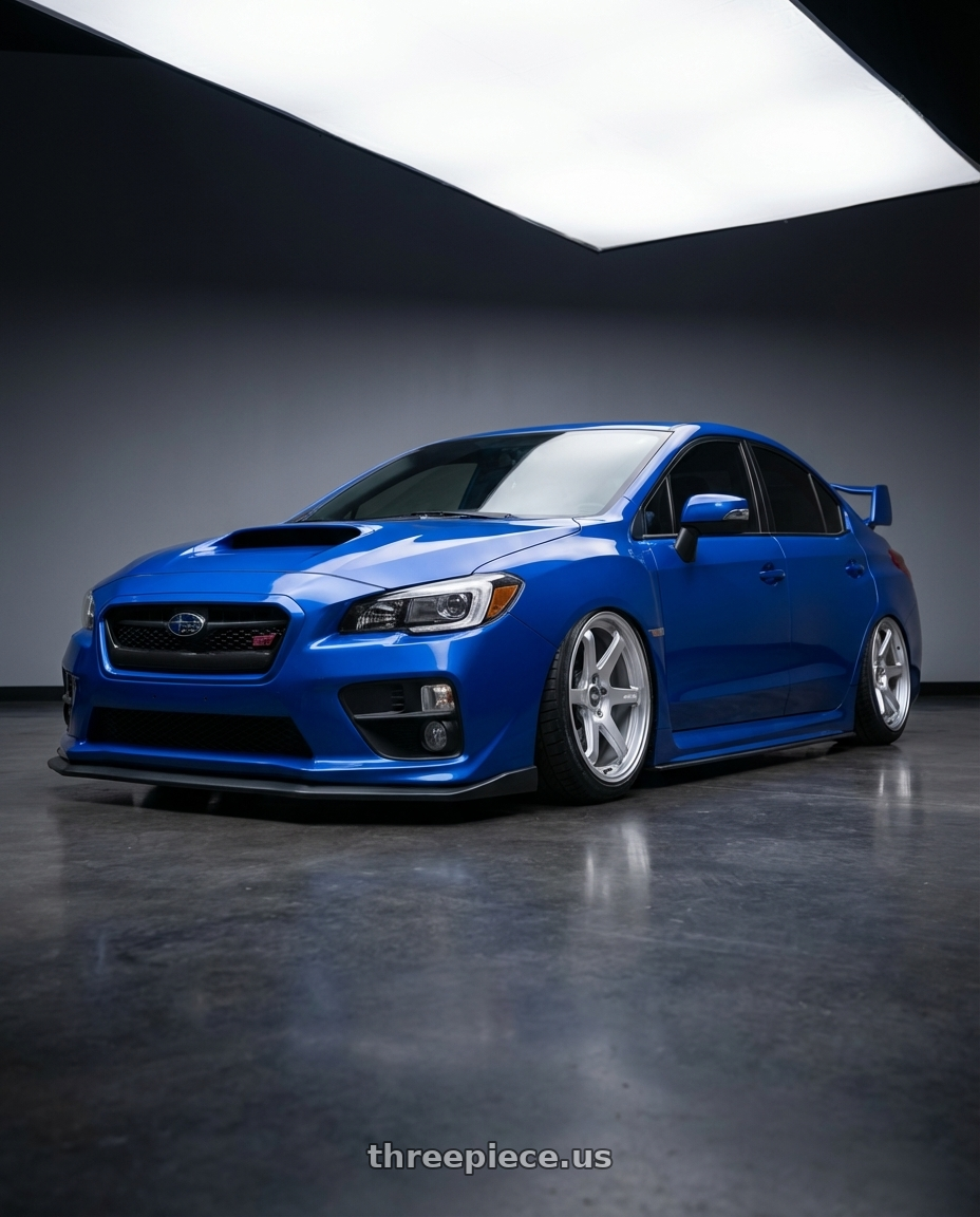 2018 Subaru WRX STI with ESR Wheels APEX SERIES AP6 5x114.3 18x9.5 +22 Hyper Silver wheels