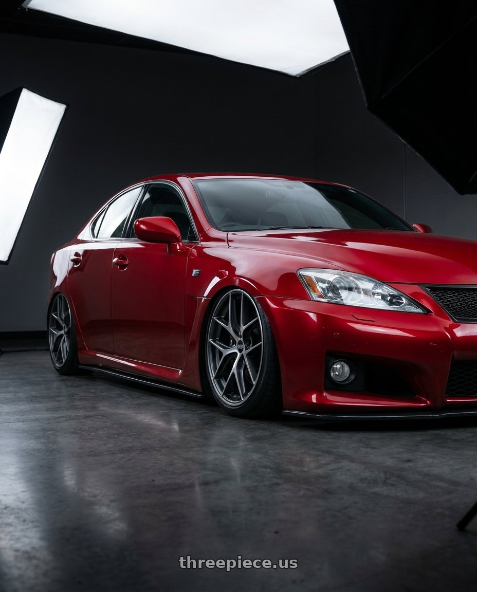 2012 Lexus IS-F with BBS CC-R 5x114.3 19x8.5+30 Graphite w/ Diamond Cut Face wheels