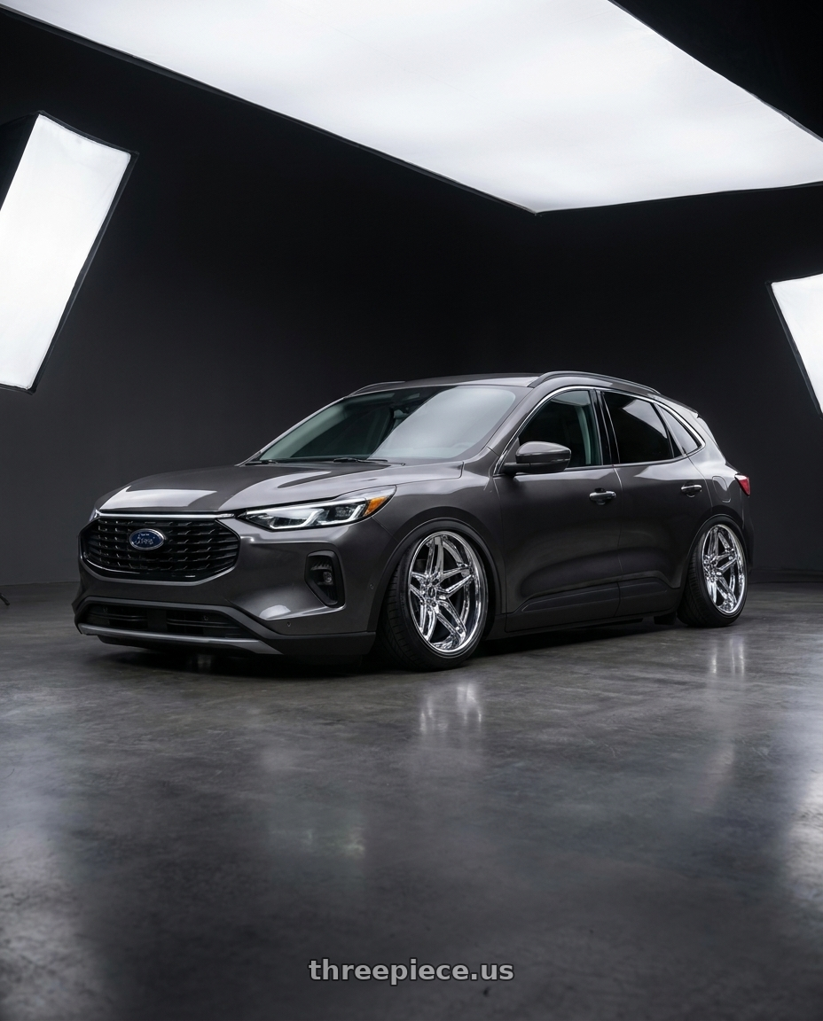 2025 ford kuga with HERITAGE WHEEL EBISU MONOC 5x120 20x9 +25 CHROME wheels