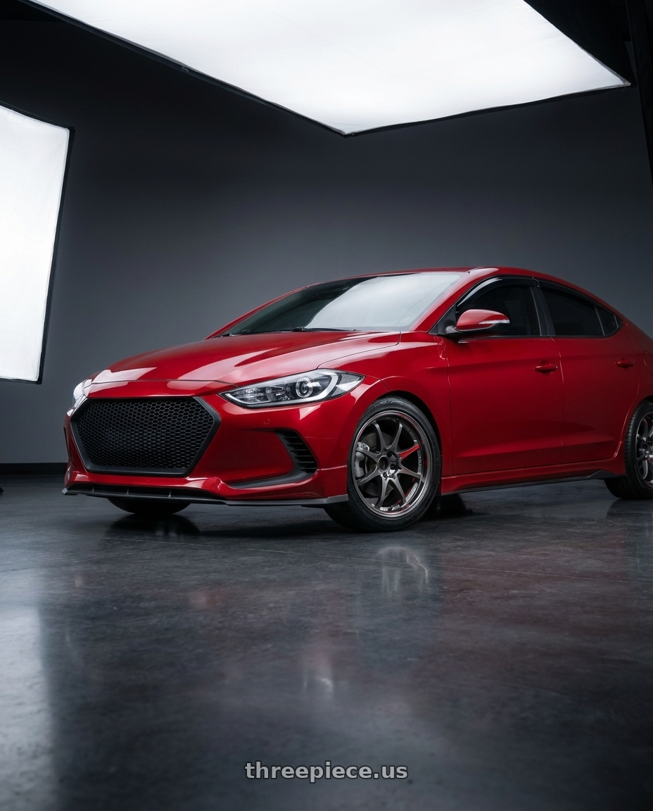2017 Hyundai Elantra with Volk Racing CE28SL 5x114.3 17x7.5+48 wheels