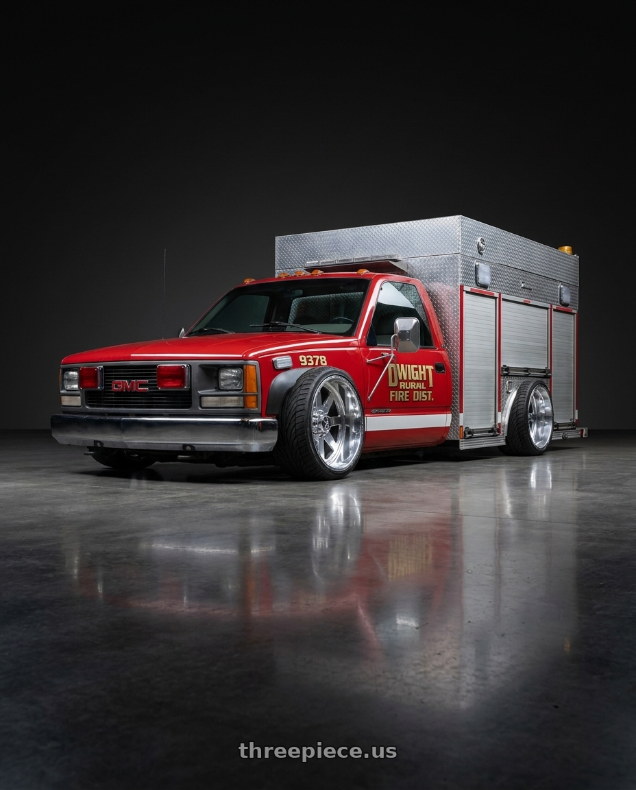 1997 GMC Sierra K1500 with American Force 11 Independence SS 6X139.7 26X16 -101 POLISHED wheels