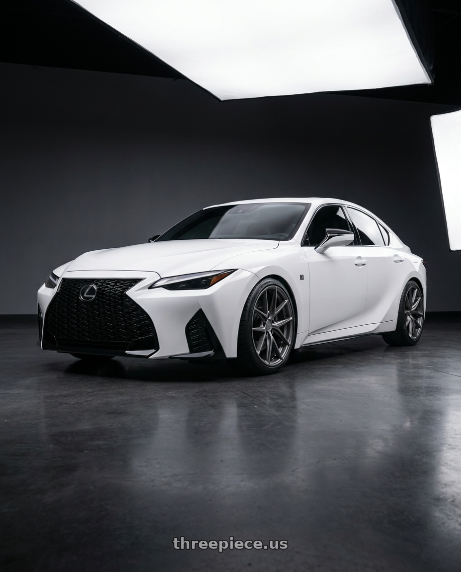 2024 Lexus IS 350 with Niche 1PC M116 MISANO 5X114.3 19X9.5 +35 MATTE GUN METAL wheels