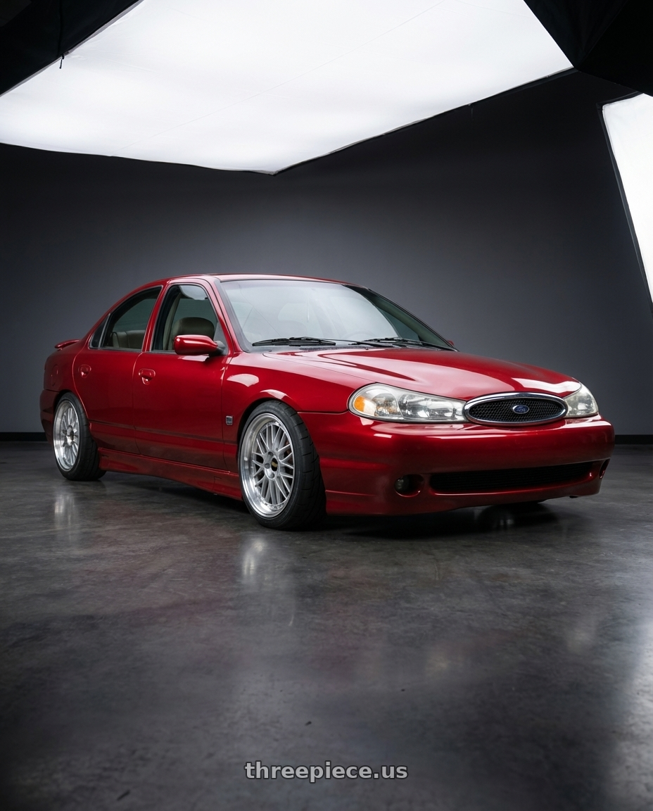 1999 Ford Contour SVT with BBS LM 4x100 17x7.5+40 Diamond Silver wheels