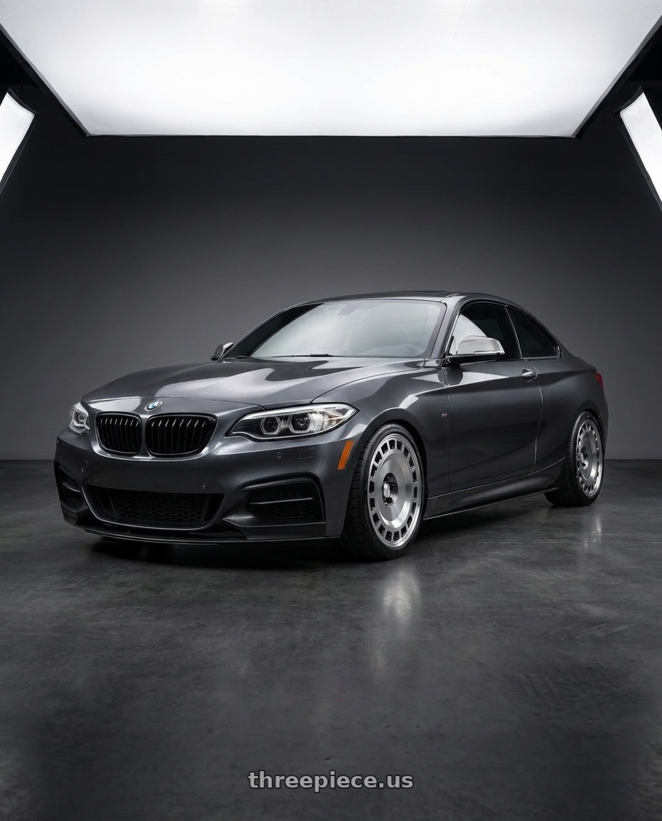 2017 bmw m240i with Rotiform ZBF 5x120 18x8.5 +35 Anthracite W/ Machined Face wheels
