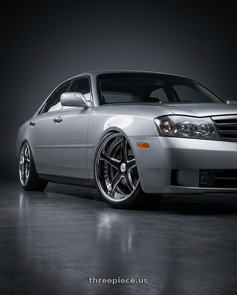 2004 Infiniti M45 with Asanti Forged AF157 5x120 22x10 +32 Chrome & Black wheels