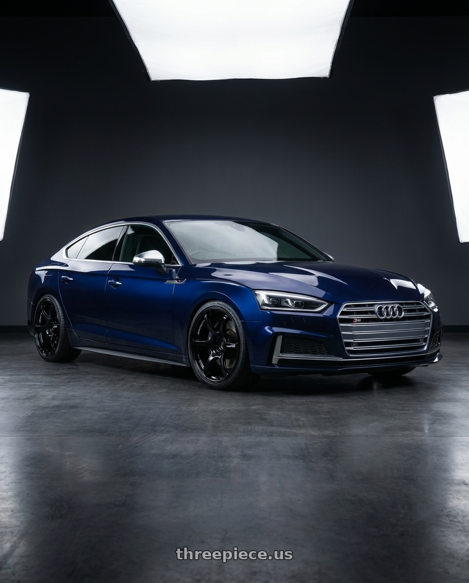 2014 Audi S5 B8 with Advan RGIII 5x112 19x8.5+45 Gloss Black wheels