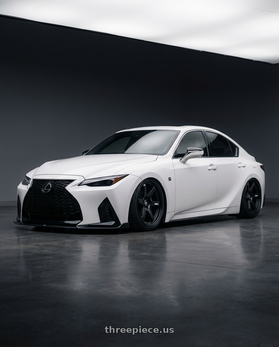 2024 Lexus IS 350 with ESR Wheels APEX SERIES AP6 5x114.3 19x11 +22 Matte Black wheels