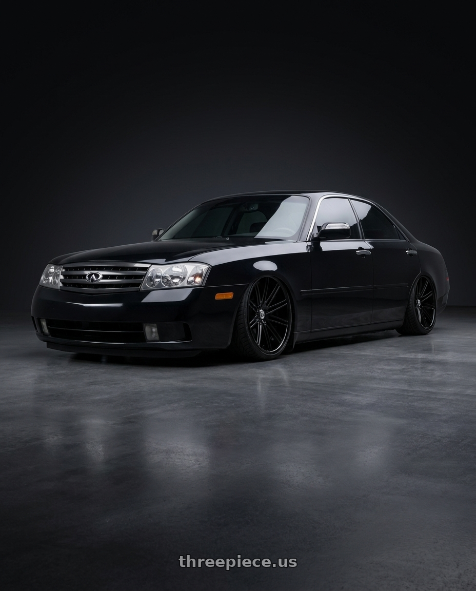 2004 Infiniti M45 with Asanti Forged CX504 6x115 22x10 +0 Gloss Black wheels