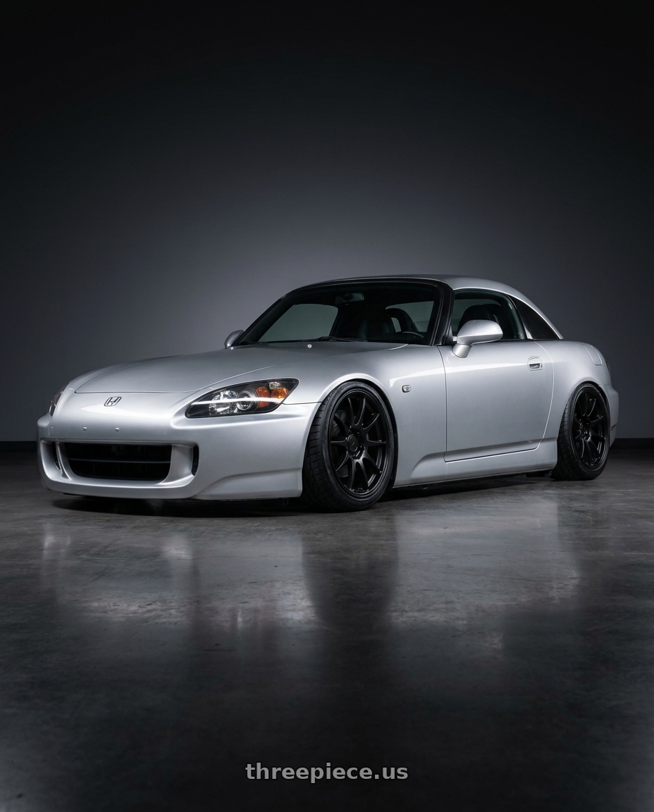 2009 Honda S2000 with Ssr Gtv01 5x114.3 17x7+42  FLAT BLACK wheels