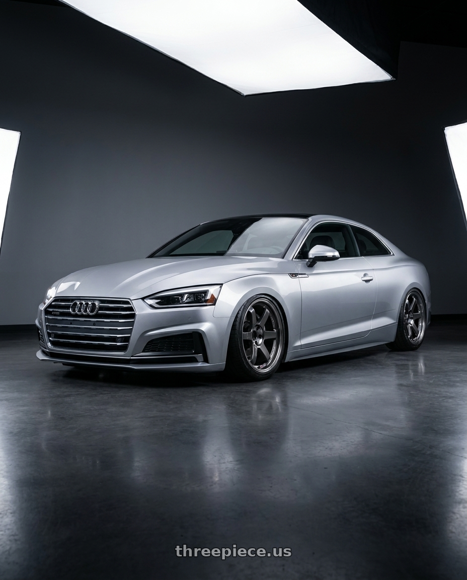 2018 Audi A5 with Volk Racing TE37SL 5x112 19x9.5 +22 PRESSED GRAPHITE wheels