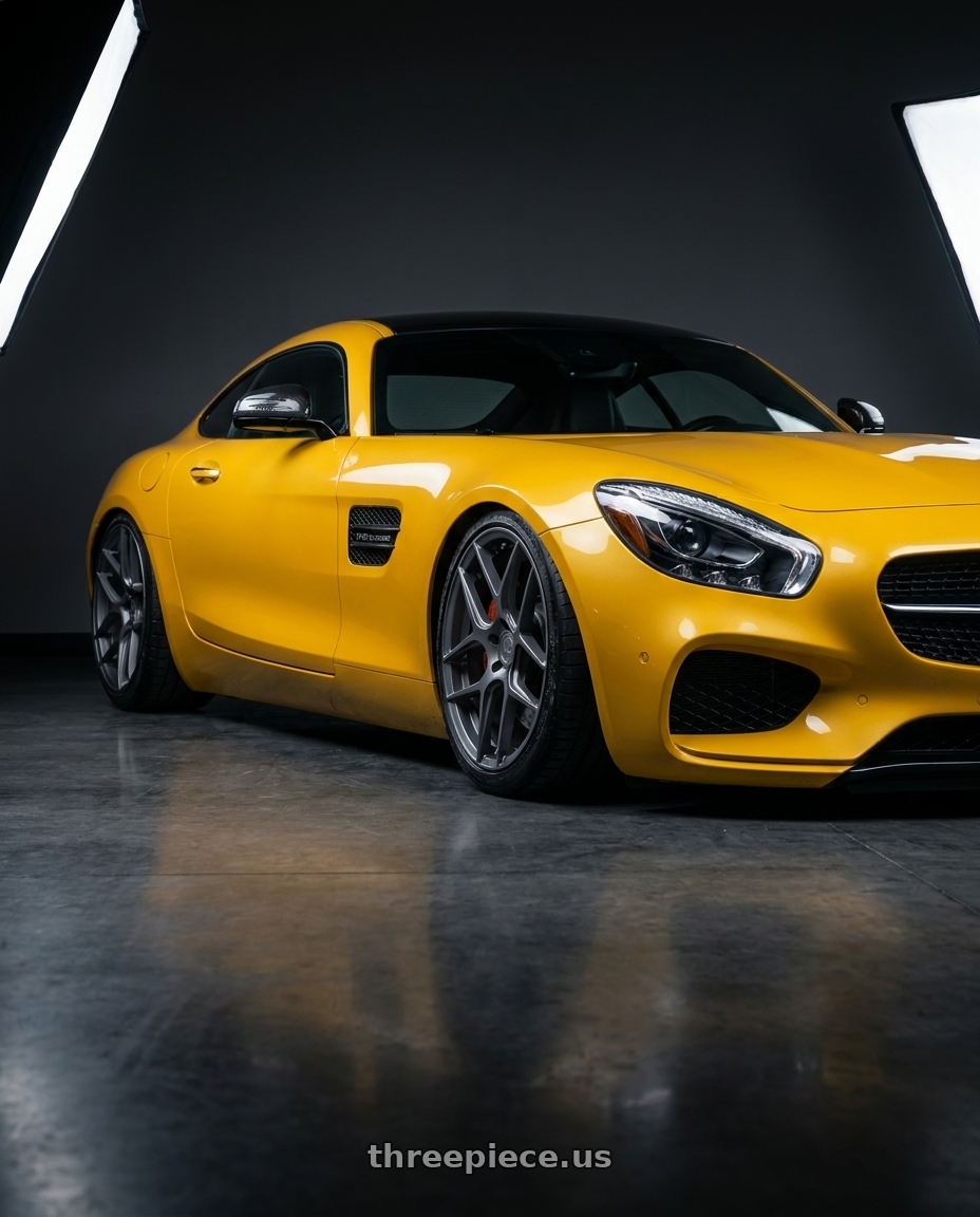 2019 Mercedes-Benz AMG GT with Aodhan AFF2 5x112 19x8.5+35 Matte Gray wheels