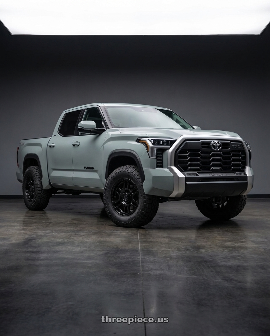 2024 Toyota Tundra with Gear Off Road 713B 6x139.7 20x9 +10 Gloss Black wheels