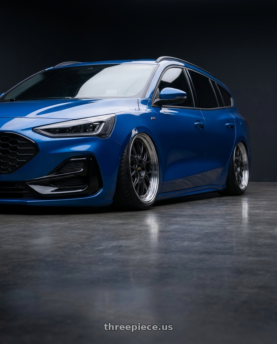2023 Ford focus wagon with BBS LM-R 5x112 19x9.0+44 Diamond Black wheels