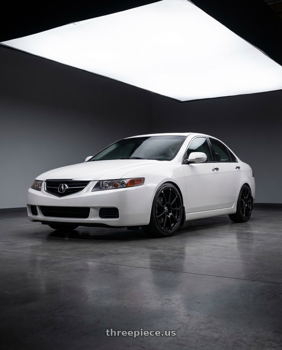 2005 Acura tsx with Enkei EDR9 4x100/108 17x7+38 Black wheels