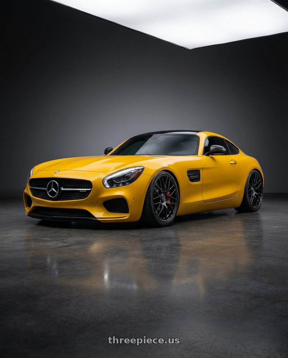2019 Mercedes-Benz AMG GT with Avant Garde Wheels M510 5X112 20x8.5 +32 Matte Black wheels