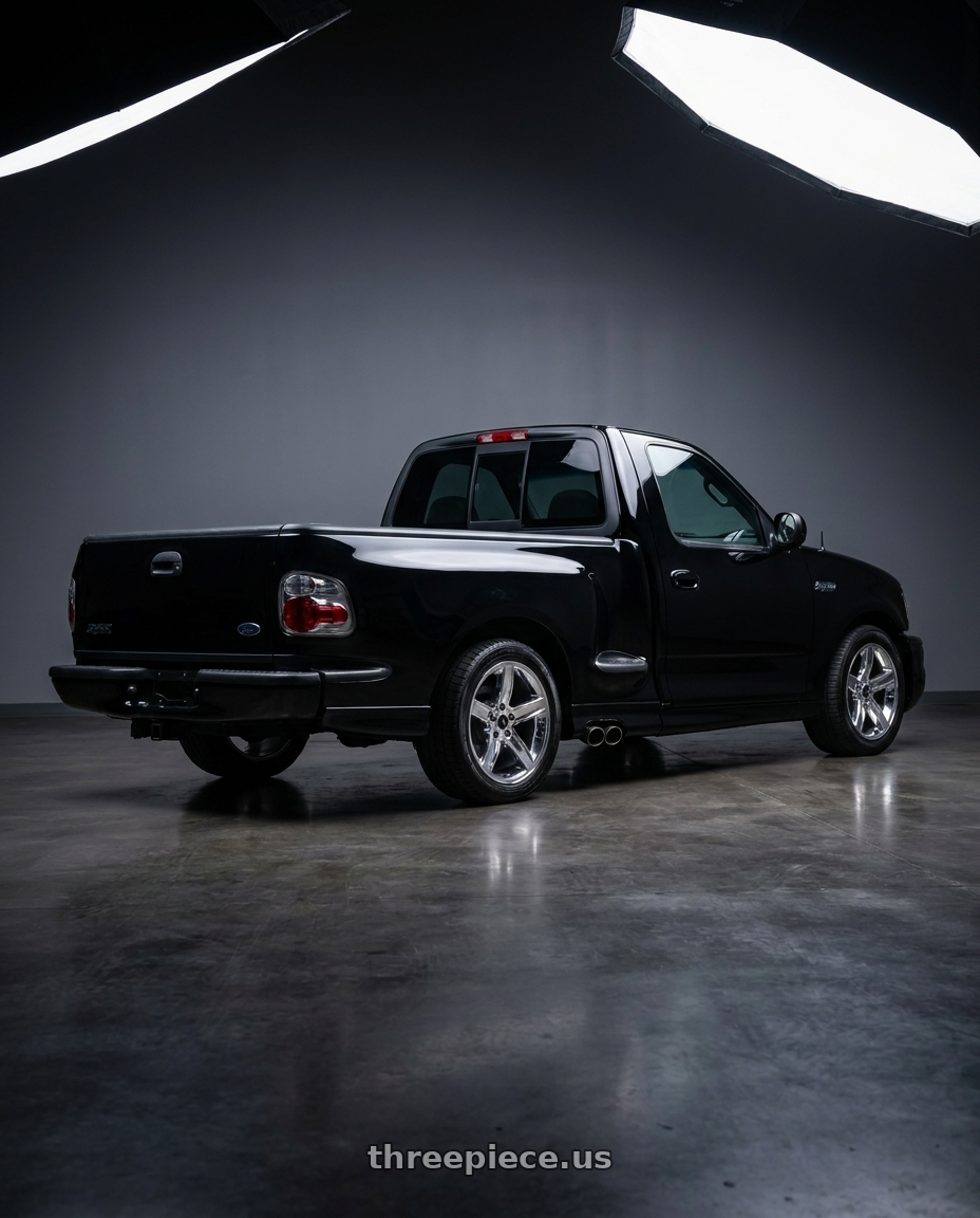 2000 ford lightning with OE Performance 162B CAP7038-B 94W - CAP7038-B wheels rear three quarter view square tires