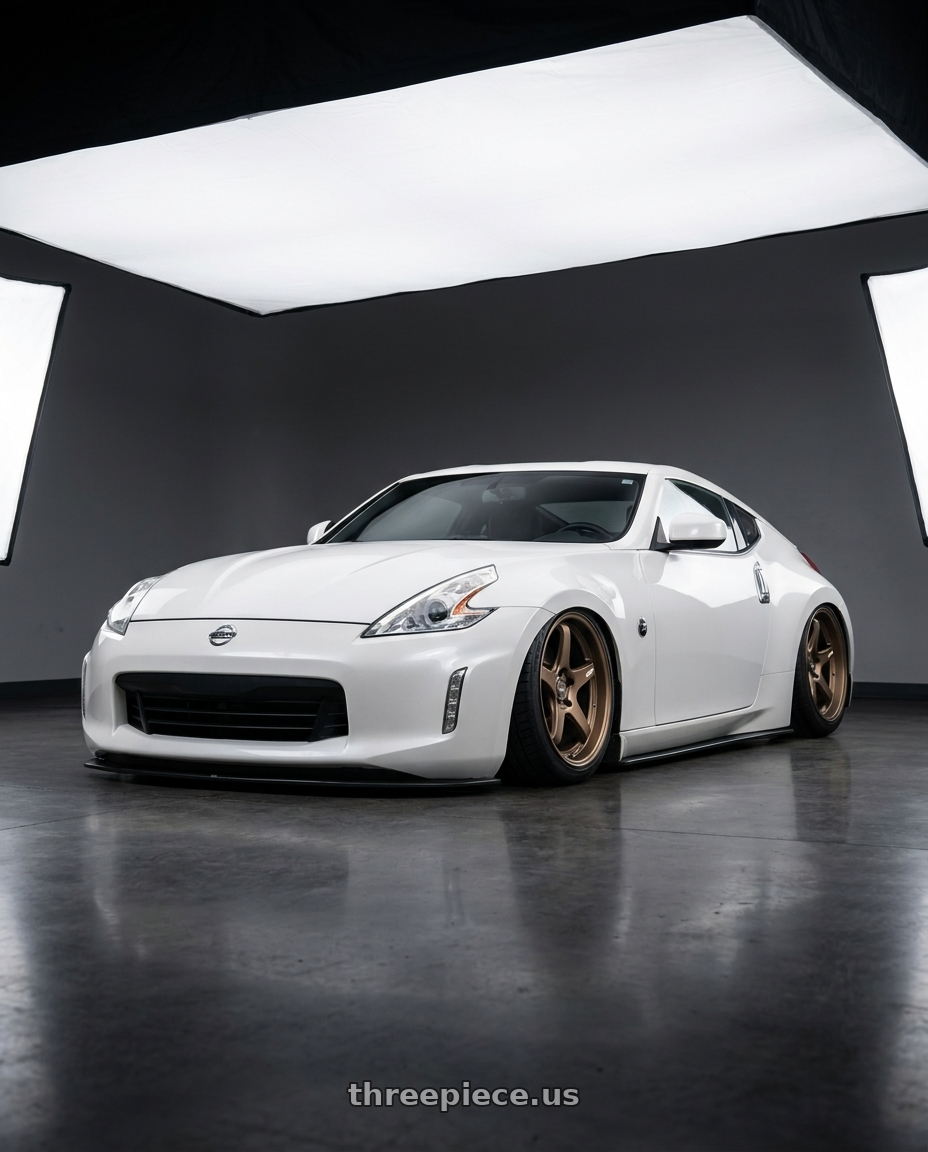 2019 Nissan 370Z with ESR Wheels APEX SERIES AP5 5x114.3 19x9.5 +22 Matte Bronze wheels