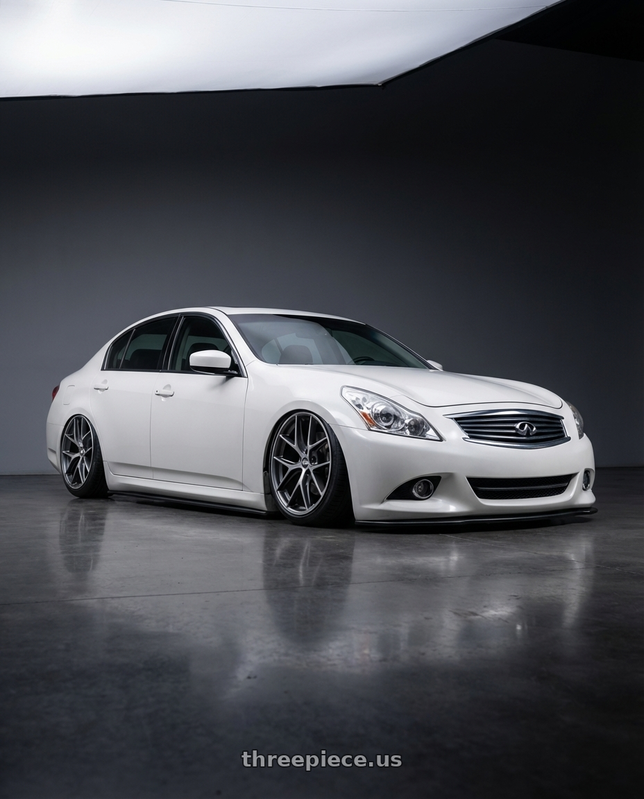 2012 Infiniti G37 with BBS CC-R 5x114.3 19x8.5+30 Graphite w/ Diamond Cut Face wheels