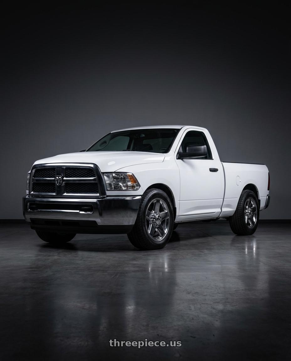 2013 Ram 2500 with OE Wheels CV91A 8x165.1 20x8.5+12 Chrome wheels