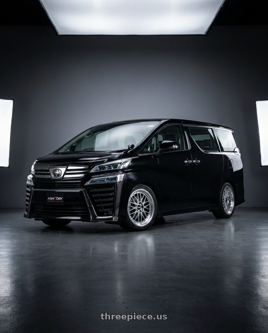 2022 Toyota VellFire with BBS LM 5x114.3 18x9.0+25 Diamond Silver wheels