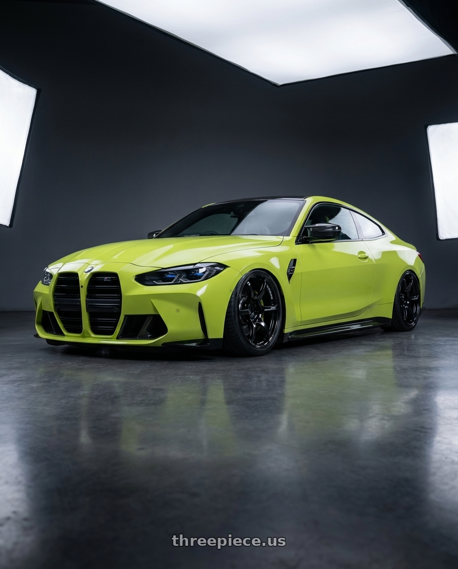 2024 BMW M4 G82 with Advan RGIII 5x112 19x8.5+45 Gloss Black wheels