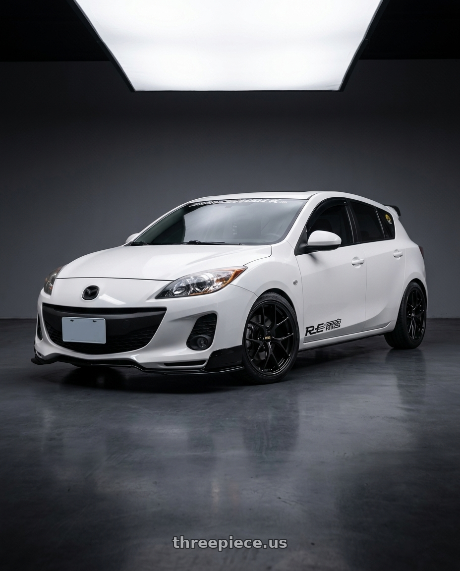 2013 Mazda3 BL with BBS RI-D 5x108 19x9 +28 Diamond Black wheels