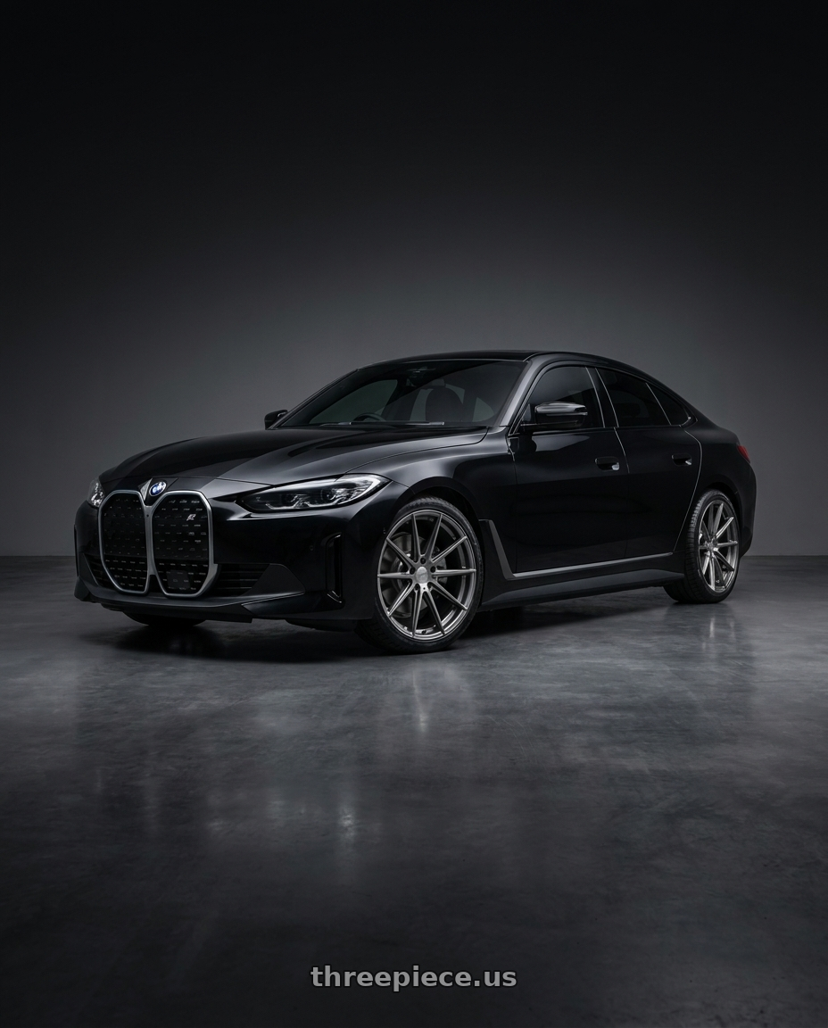 2023 bmw i4 edrive35 black with TSW BATHURST 5X112 20X10 +40 GLOSS GUNMETAL wheels