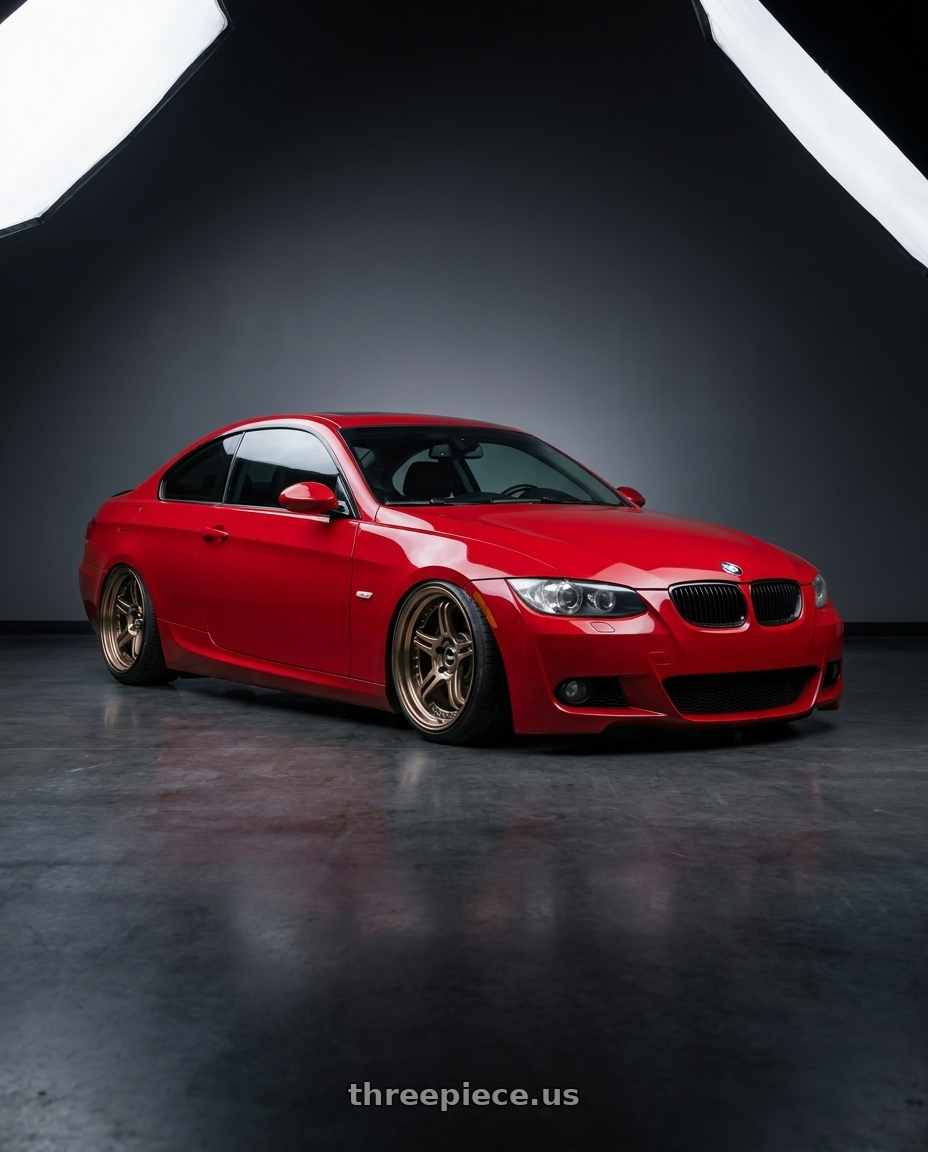 2009 BMW 335i with SSR Professor SPX STD 5x120 18X12.5+-39 HP Disk High Metal Bronze wheels