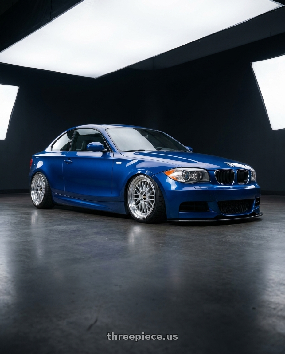 2011 E82 135i with BBS LM 5x114.3 18x8.0+40 Diamond Silver wheels