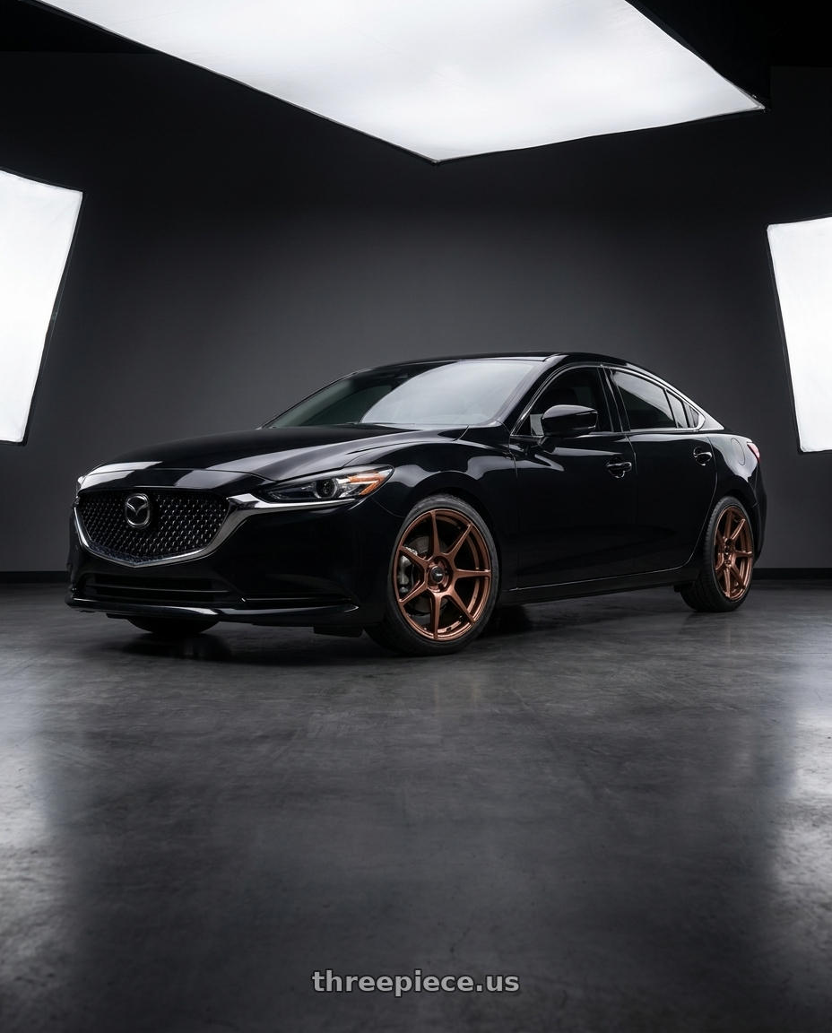 2021 Mazda 6 Touring Jet with Enkei TFR 5x114.3 19x8.5+45 Copper wheels