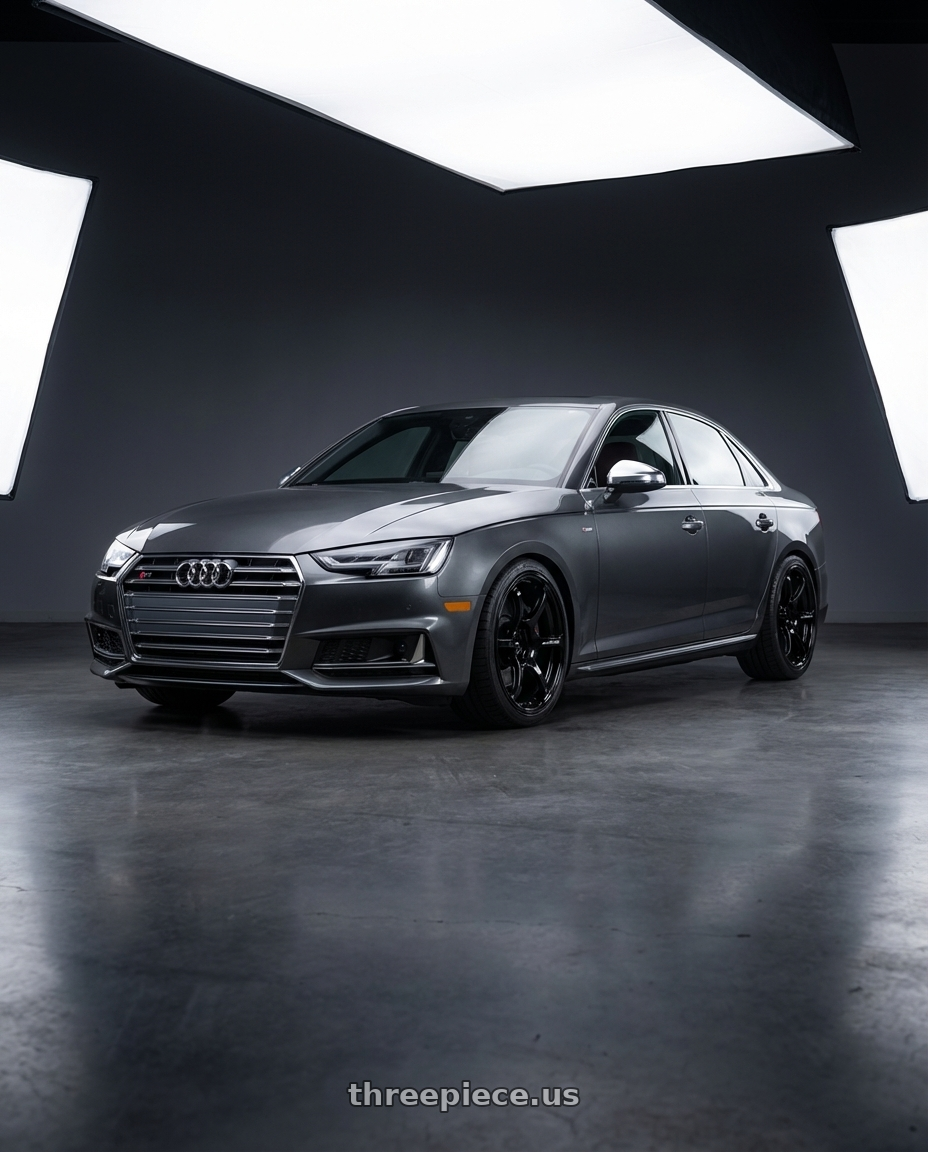 2023 Audi S4 B9 with Advan RGIII 5x112 19x8.5+45 Gloss Black wheels