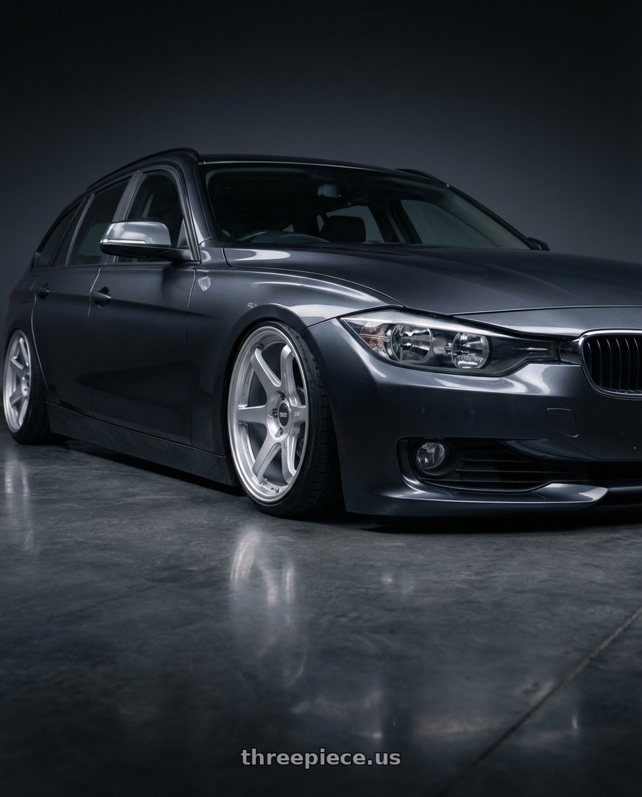 2016 BMW 3 Series F30 with ESR Wheels APEX SERIES AP6 5x120 19x9.5 +22 Hyper Silver wheels