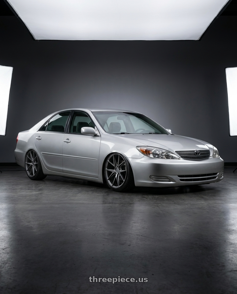 2002 Toyota Camry with Niche 1PC M116 MISANO 5X114.3 19X8.5 +33 MATTE GUN METAL wheels