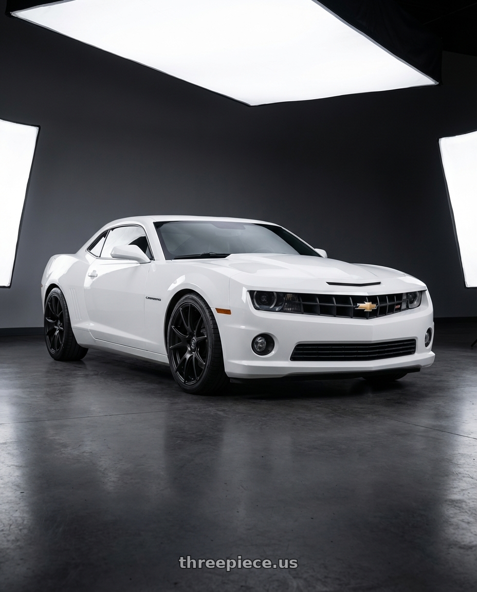 2014 Chevrolet Camaro 5th Gen with Forgestar CF5V 5x120 20x12 +52 Satin Black wheels