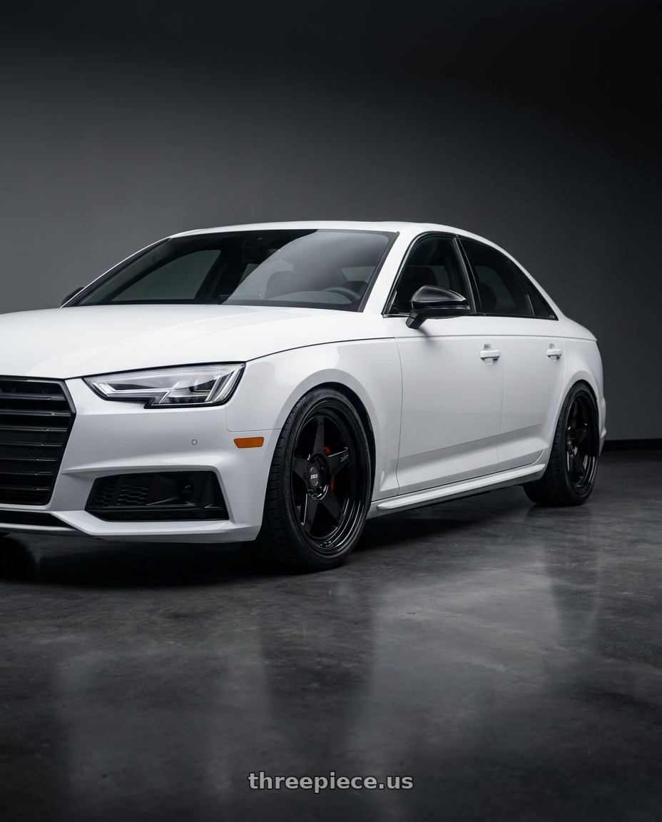 2019 audi s4 with ESR Wheels CR SERIES CR5 5x100 18x9.5 +22 Gloss Black wheels