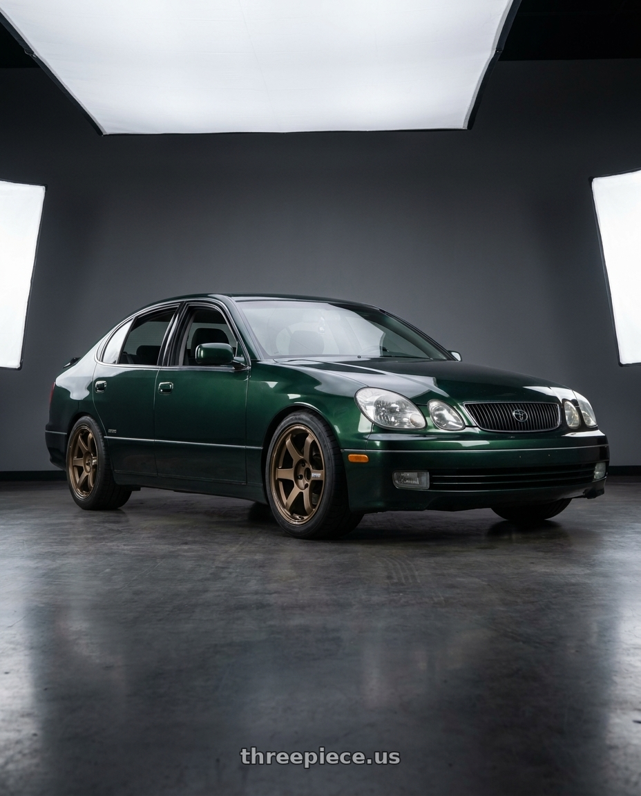 1998 toyota aristo with Volk Racing TE37 SAGA S-PLUS 5x114.3 19x8.5+38 Bronze wheels