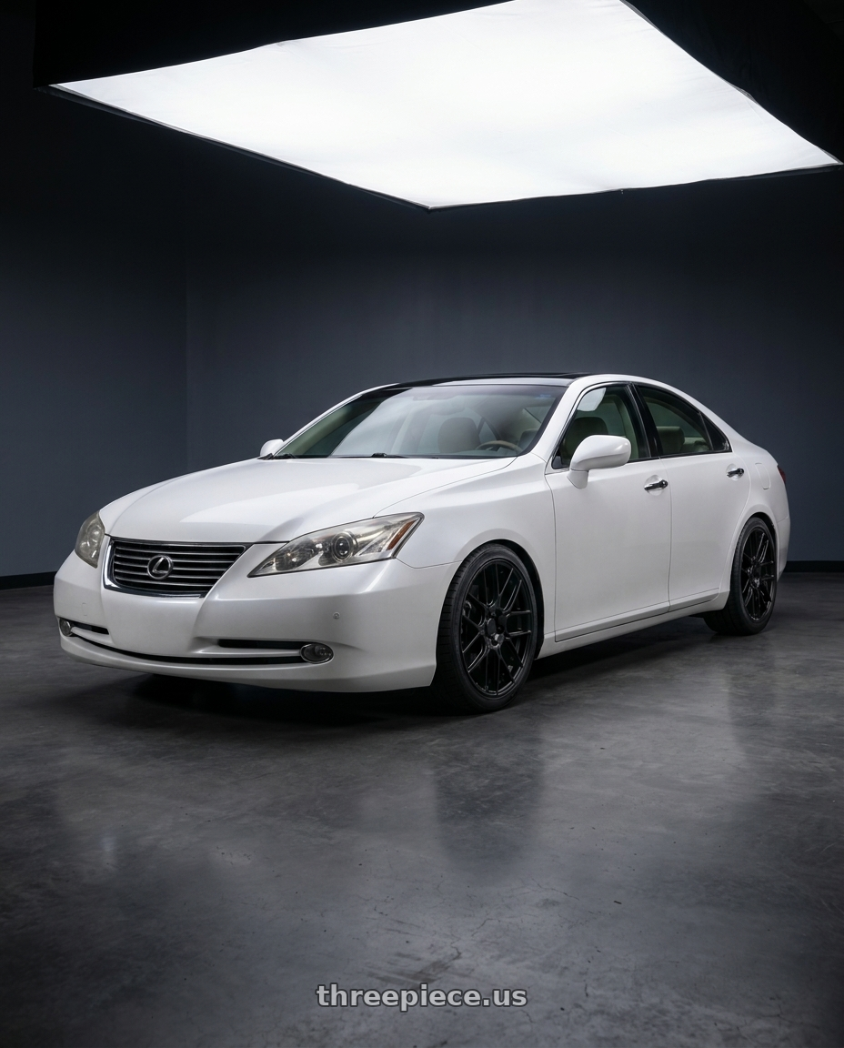 2008 Lexus es 350 with KATANA RACING KR04 5x112/5x114.3 18x8 +40 Matte Black wheels